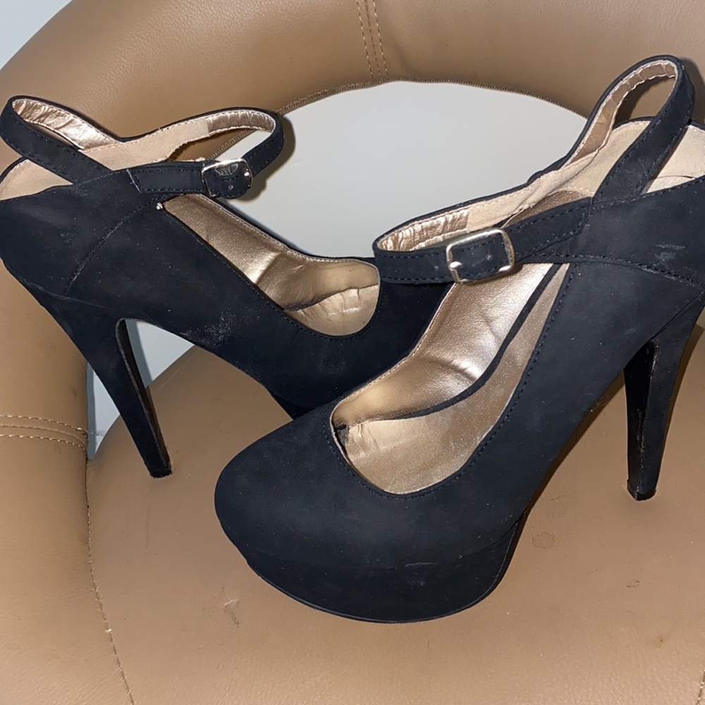 Qupid black pumps 7.5